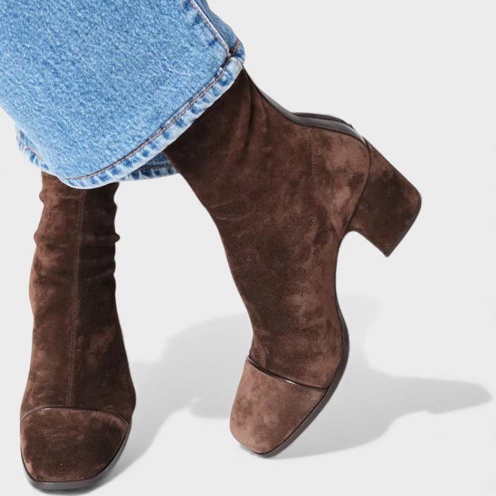 Evie | Square toe heeled boots