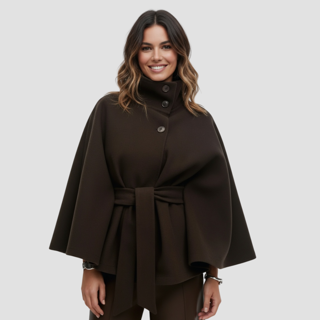 Charlotte | Cape Coat for Women in Wool Blend