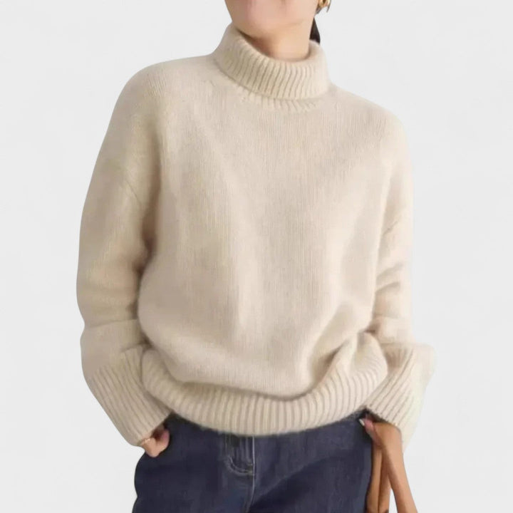 Edith | High Collar Cashmere Jumper