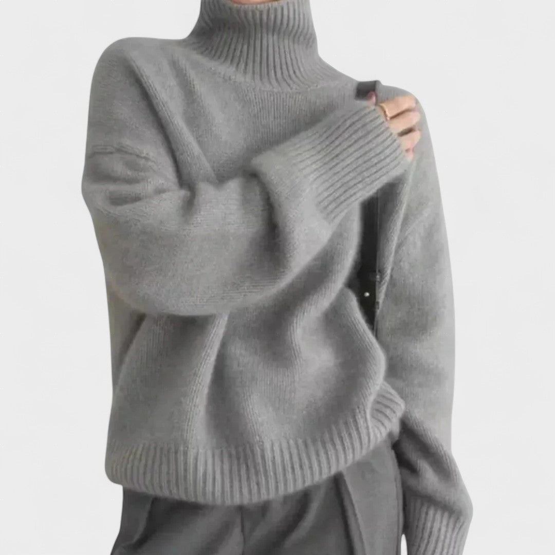Edith | High Collar Cashmere Jumper