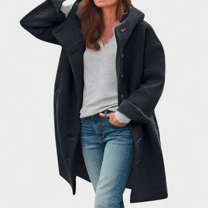 Ella | Comfortable Mid-Length Coat for Everyday Wear