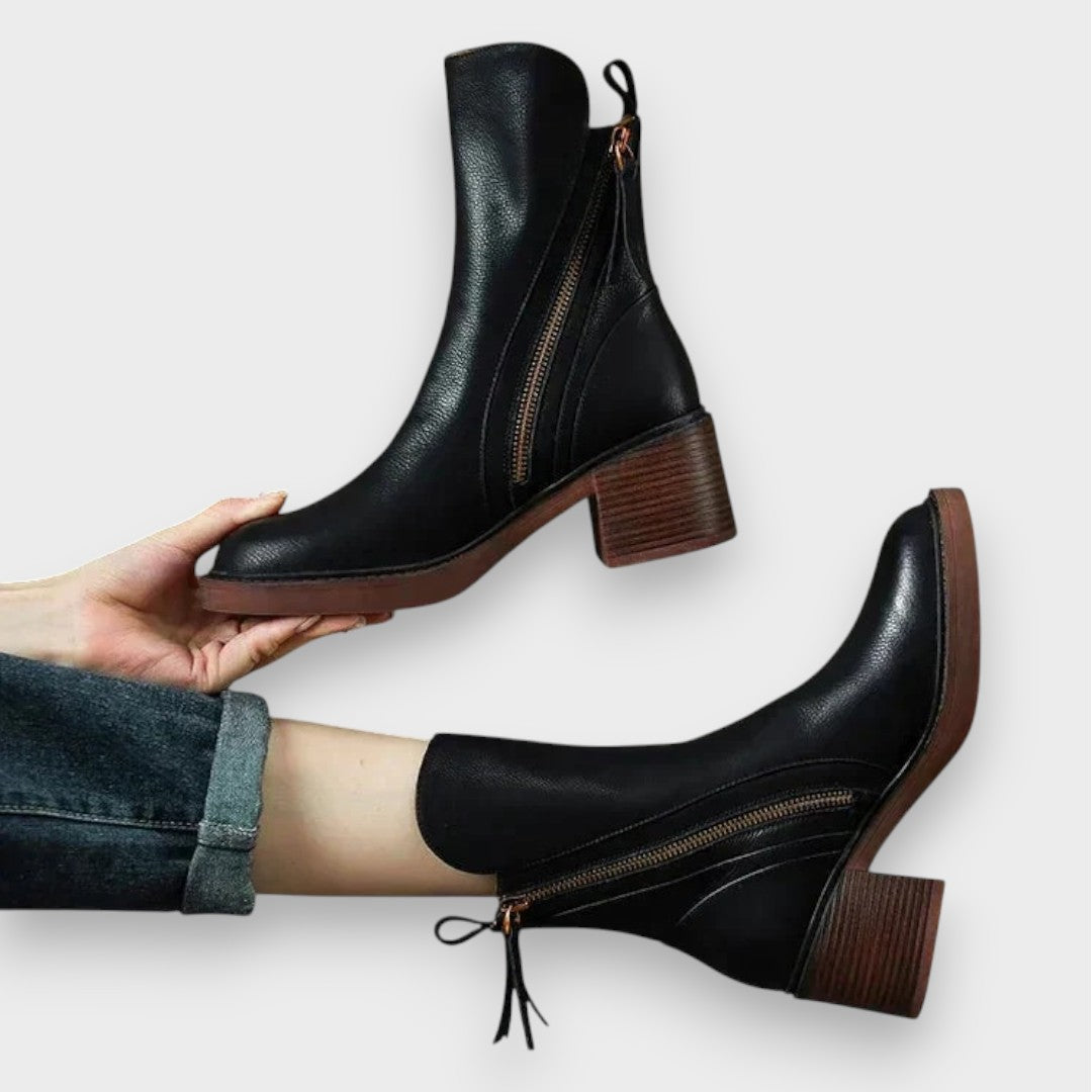 Klara | Leather Ankle Boots