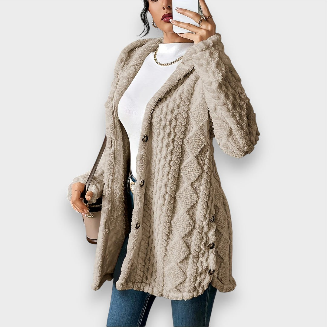 Charlotte | Plush Hooded Cardigan