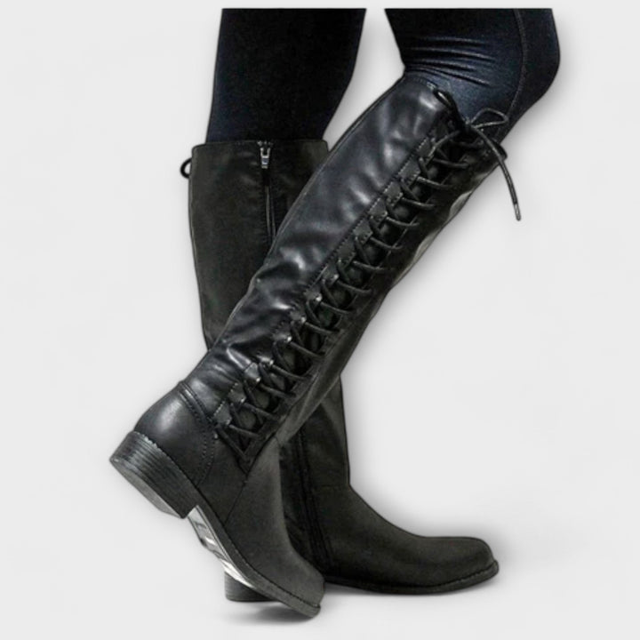 Elegant Lace-Up Boots