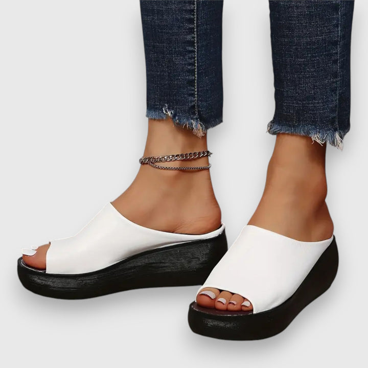 Amelie – Soft Faux Leather Sandal