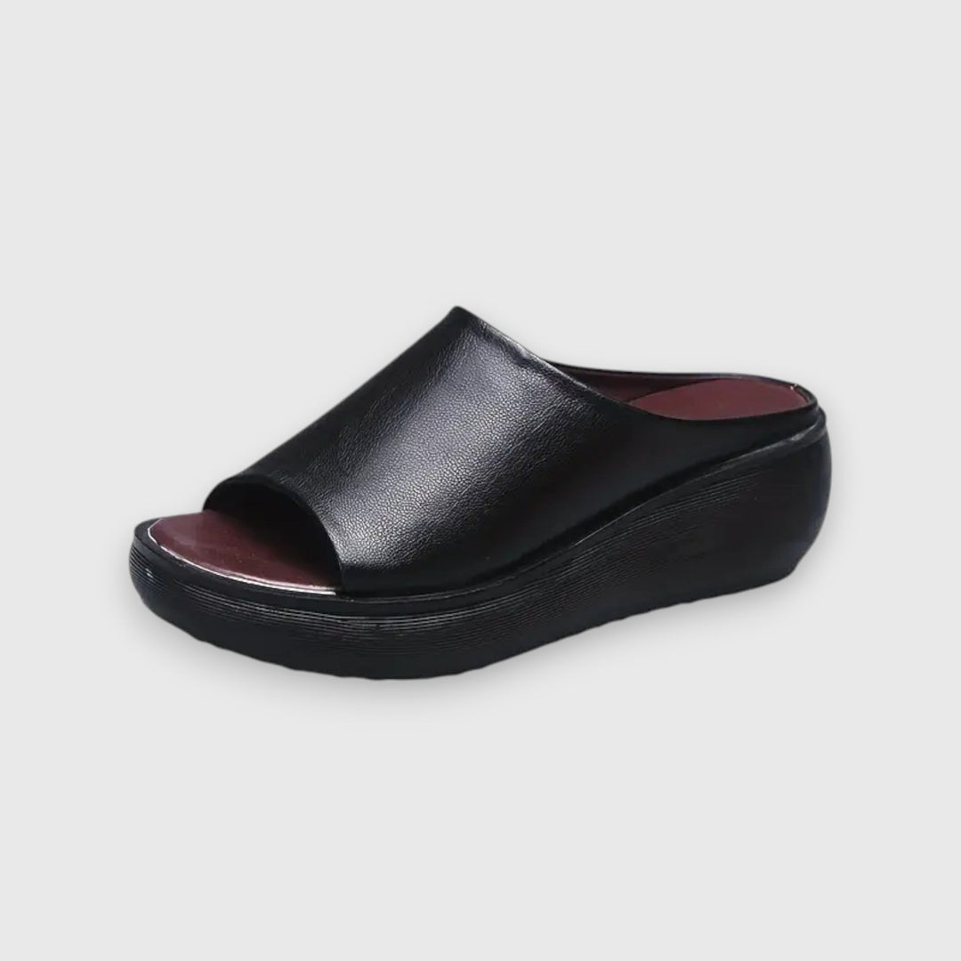 Amelie – Soft Faux Leather Sandal