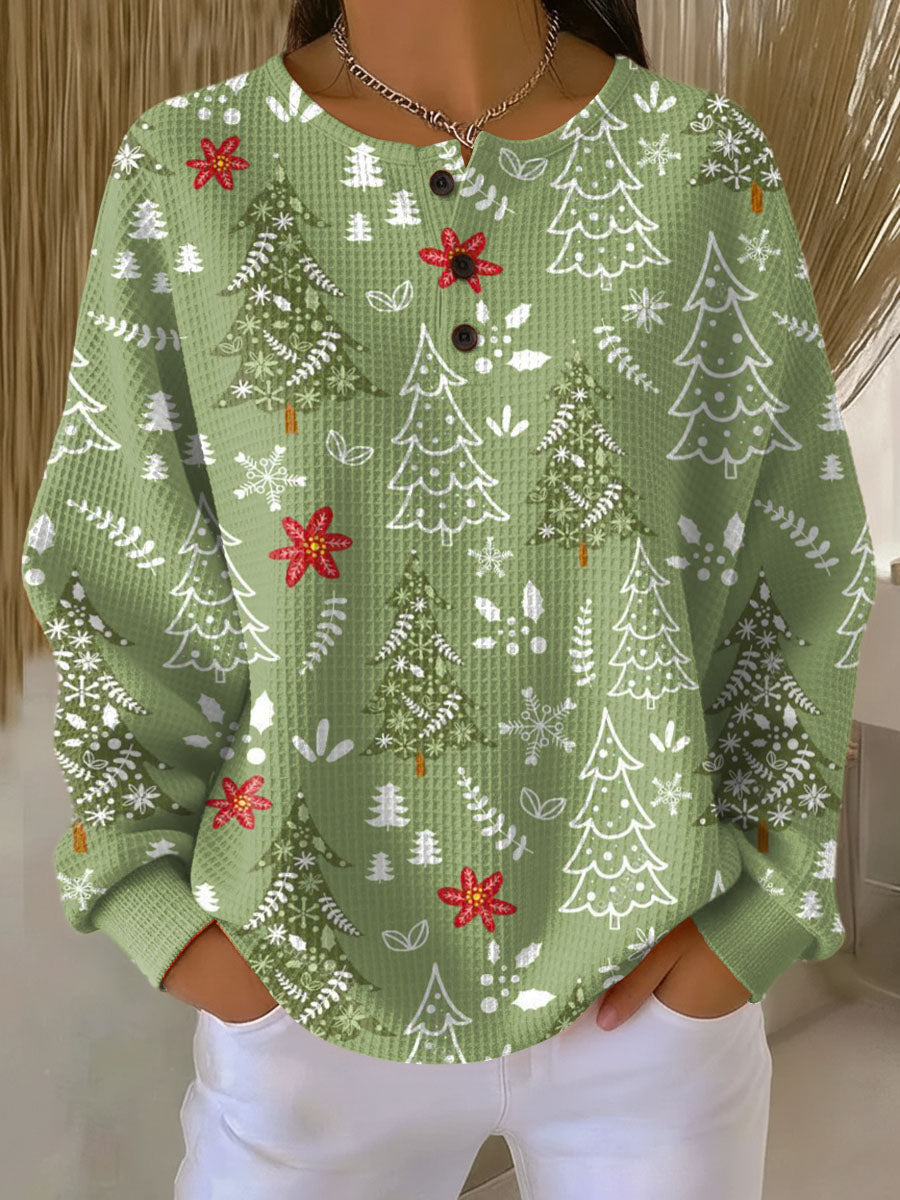 Ingrid - Christmas Tree Motif Pullover