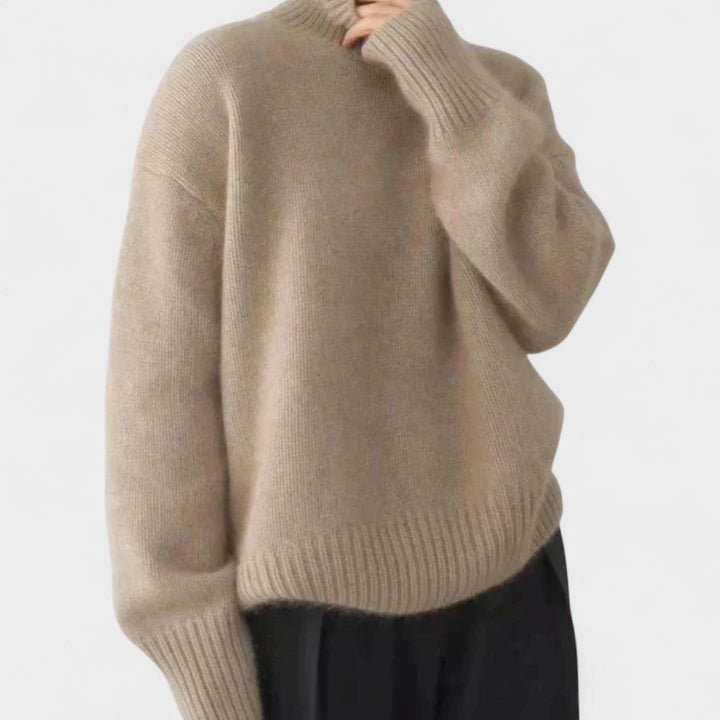 Edith | High Collar Cashmere Jumper