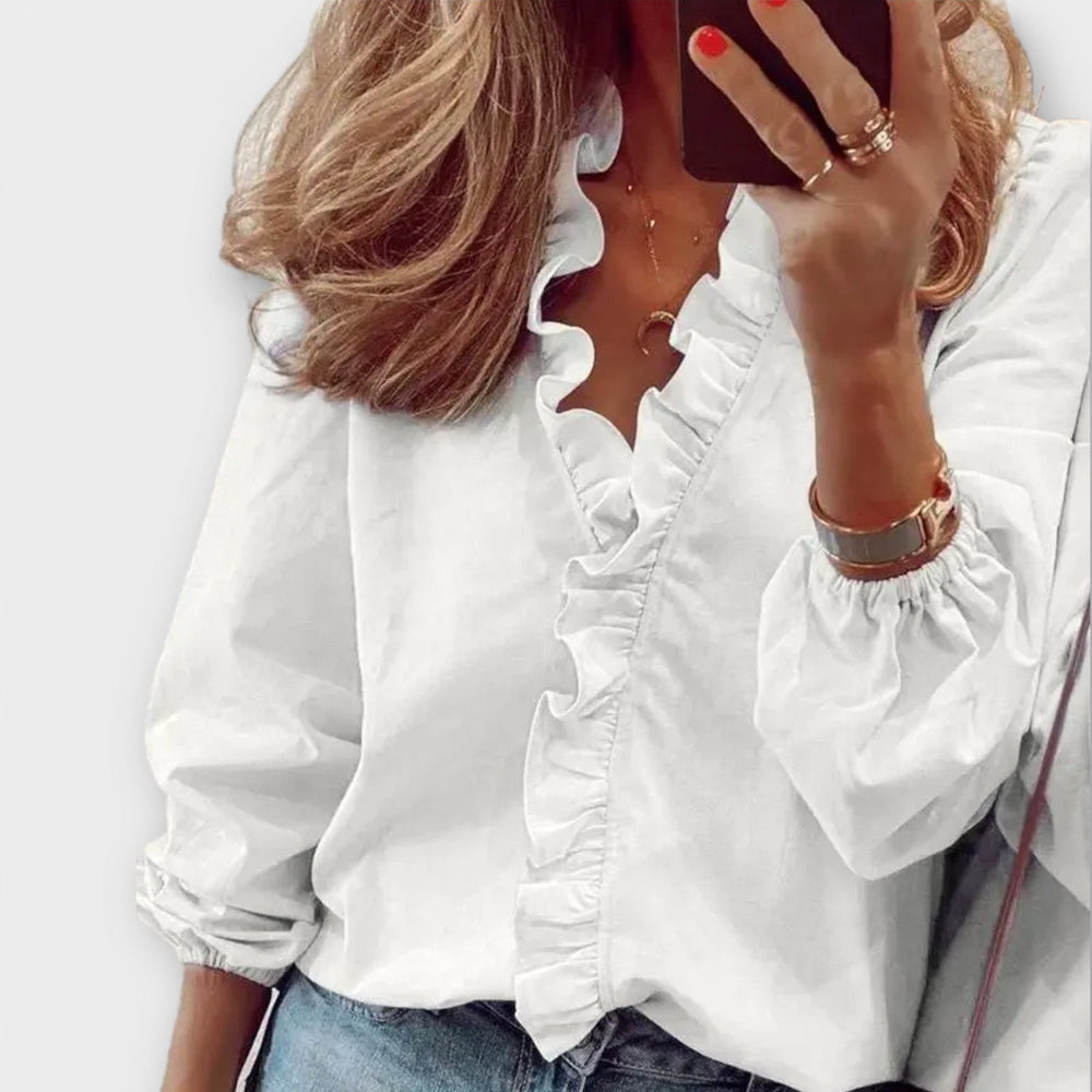 Amie – Elegant Ruffle Blouse