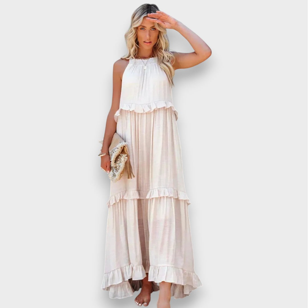 Alina | Sleeveless Dress with Ruffle Detail